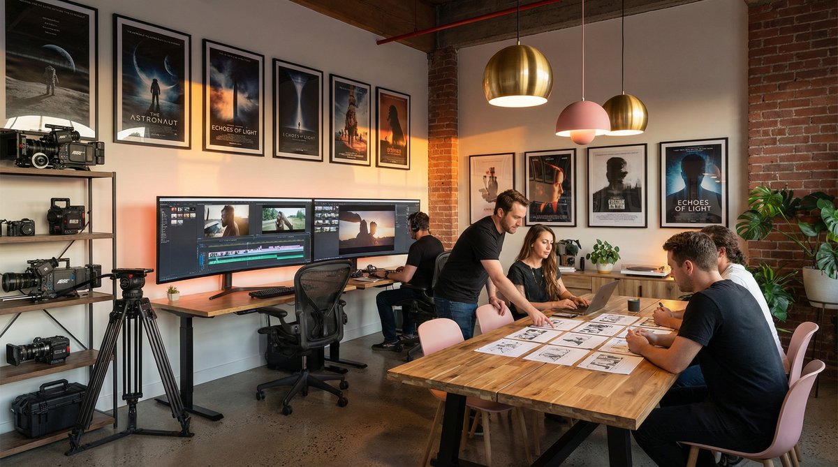 香蕉视频影视传媒公司办公环境